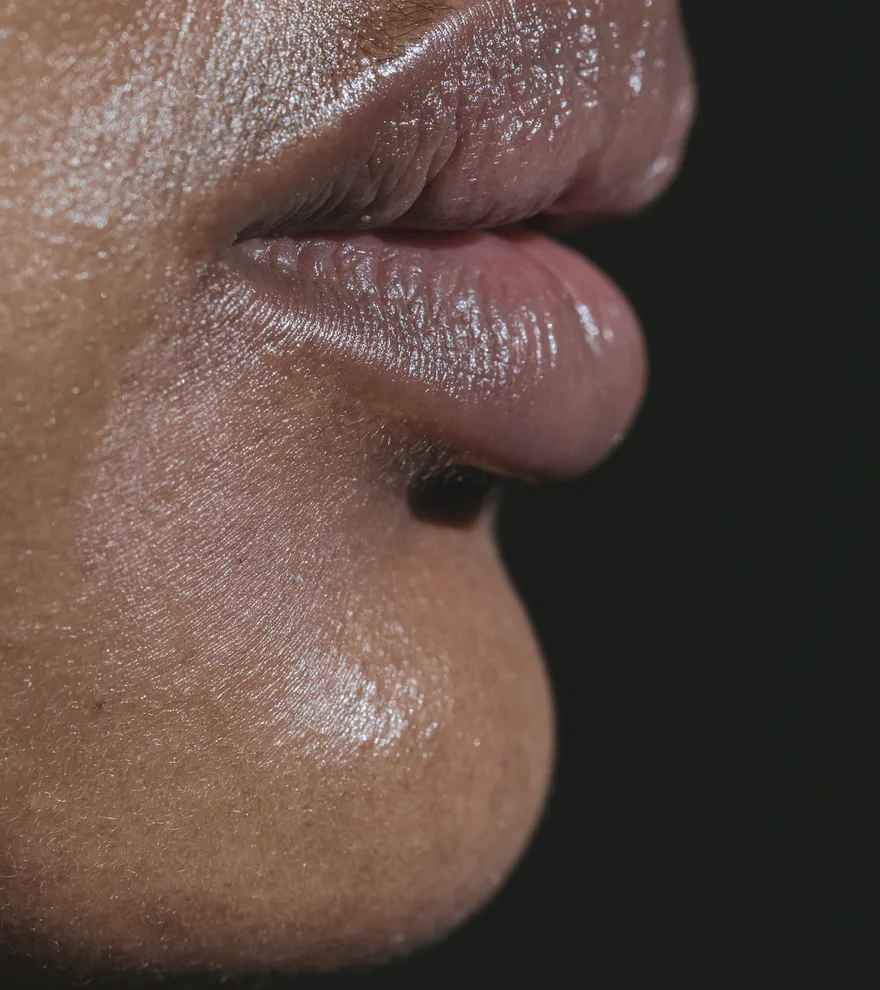 Filler Lèvres — illustration de texture de peau