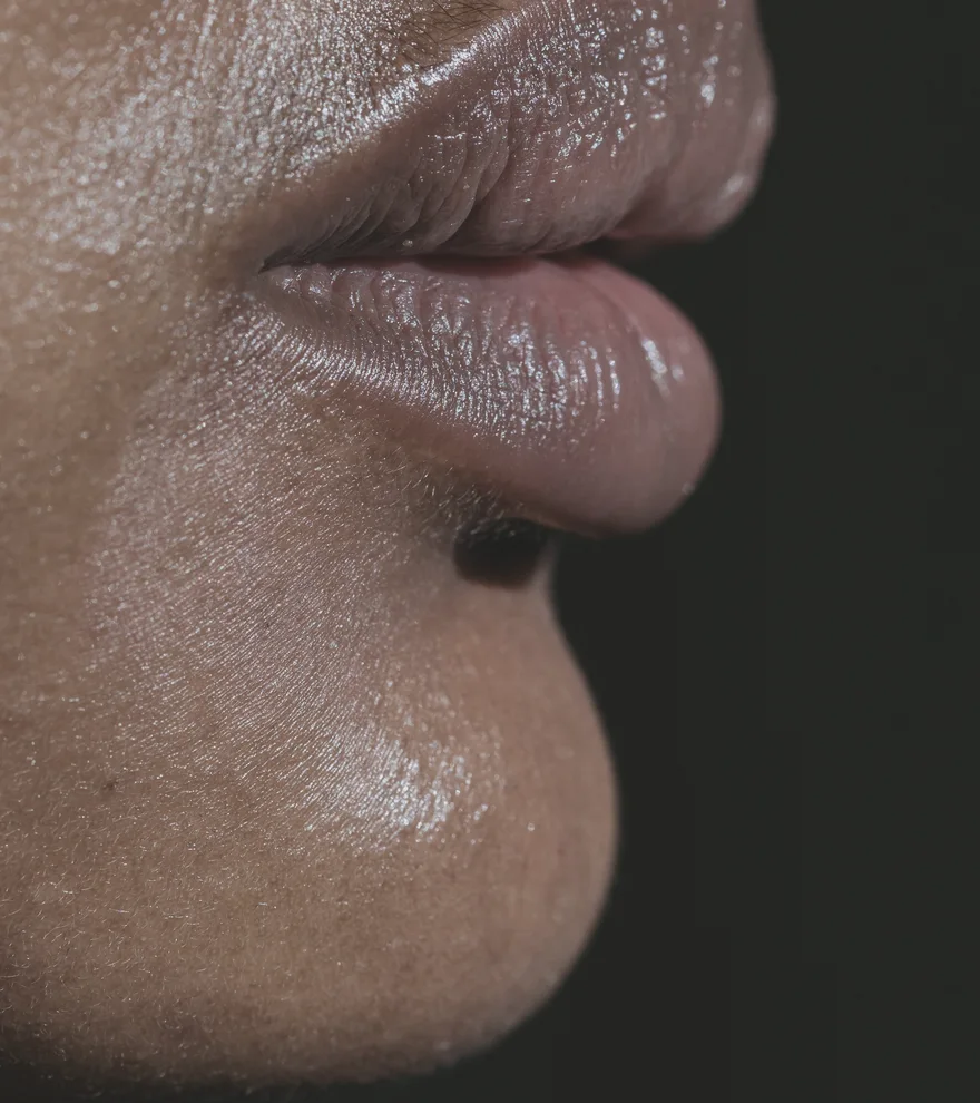 Filler Lèvres — illustration de texture de peau
